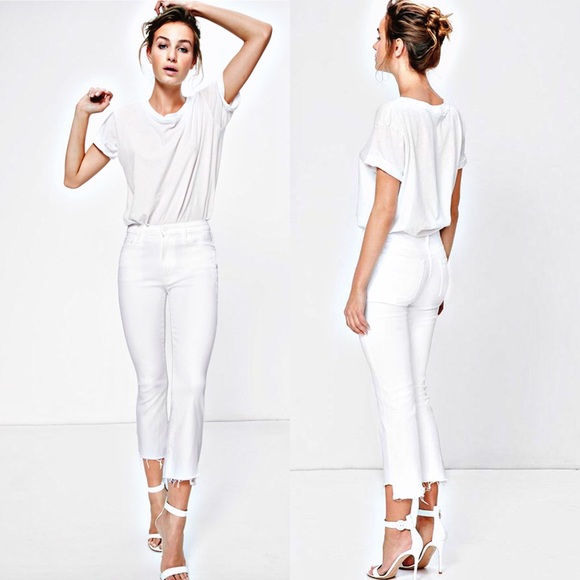 mother jeans white